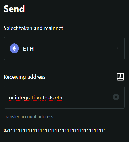 Bitget Wallet fails to resolve the name for ENSv2